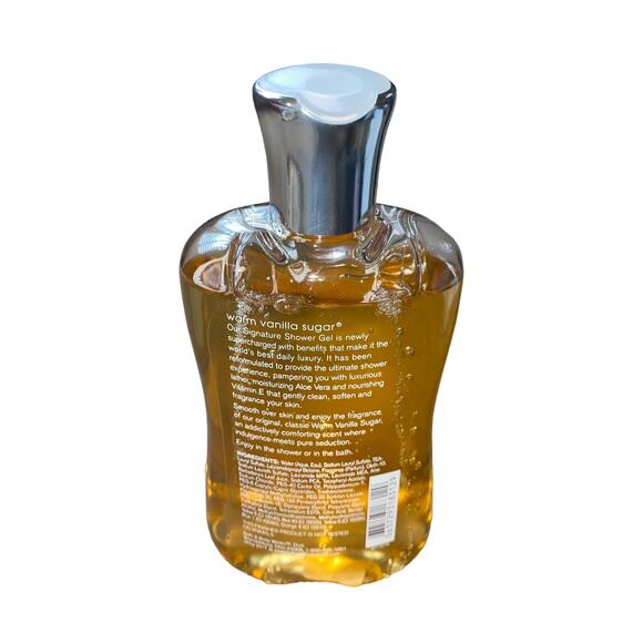 Bath & Body Works Warm Vanilla Sugar Shower Gel 8 0z - Signature Collection NEW - Picture 2 of 2